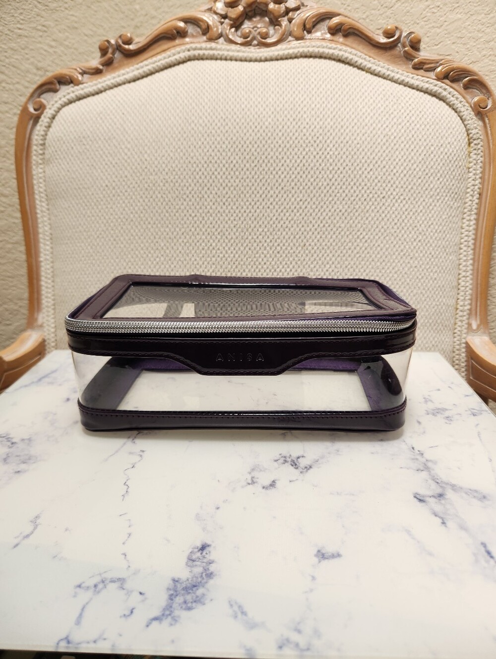 Anisa Beauty The Beauty Case Clear Makeup Toiletries Bag